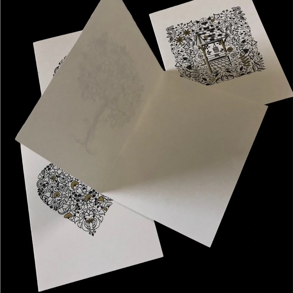 Johanna Basford Secret Garden Blank Notecards & Box - NWOT